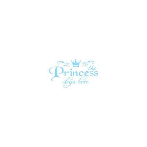 Princess Letter Wall Sticker Removable Self VelnoraUSA