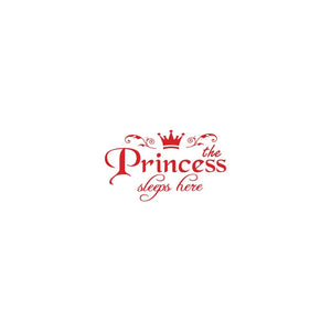 Princess Letter Wall Sticker Removable Self VelnoraUSA