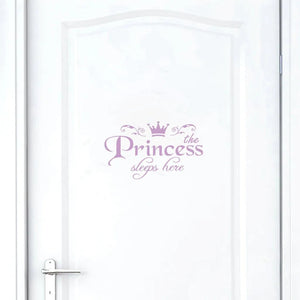Princess Letter Wall Sticker Removable Self VelnoraUSA