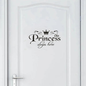 Princess Letter Wall Sticker Removable Self