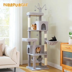 190Cm Large Cat Tree 6-Level Cat VelnoraUSA