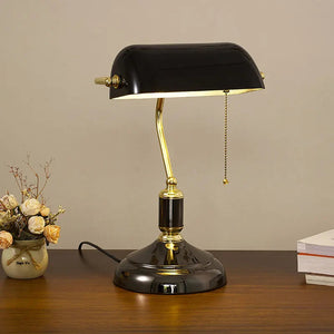 Retro Bank Table Lamp