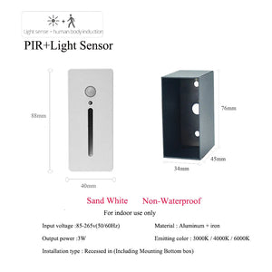 Pir Sensor Wall Lamp Embedded Step VelnoraUSA