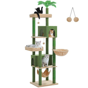 190Cm Large Cat Tree 6-Level Cat VelnoraUSA