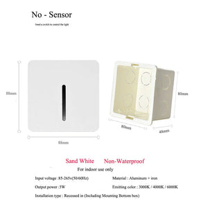 Pir Sensor Wall Lamp Embedded Step VelnoraUSA