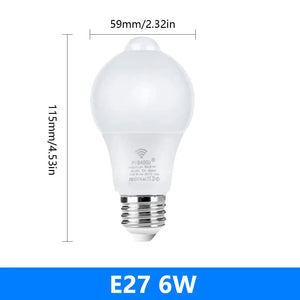 Led Pir Motion Sensor Led Bulb VelnoraUSA