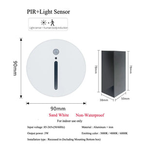 Pir Sensor Wall Lamp Embedded Step VelnoraUSA
