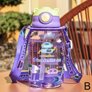 Cute Kids Water Bottle Straw Free VelnoraUSA