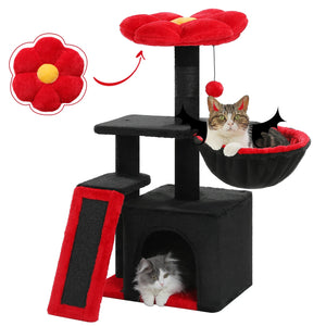 Small Cat Tree Cat Tower Natural VelnoraUSA