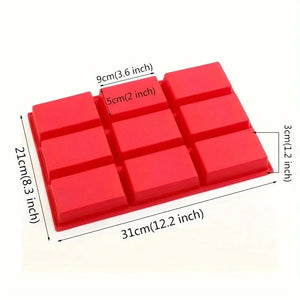 1Pc 9-Cavity Silicone Mini Loaf Pan VelnoraUSA