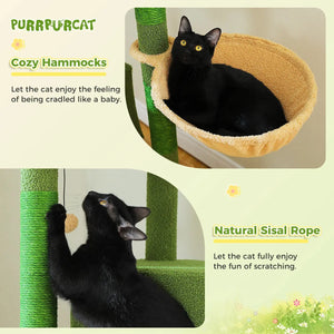 190Cm Large Cat Tree 6-Level Cat VelnoraUSA