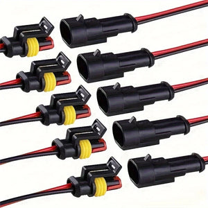 2 Pin Electrical Wire Connector Set