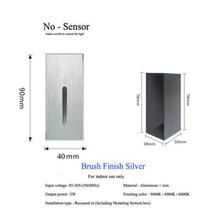 Pir Sensor Wall Lamp Embedded Step VelnoraUSA