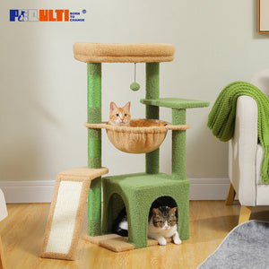 Small Cat Tree Cat Tower Natural VelnoraUSA