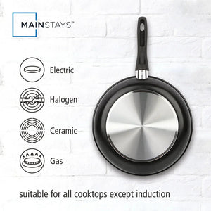 3-Piece Nonstick Skillet Set Aluminum Cookware VelnoraUSA