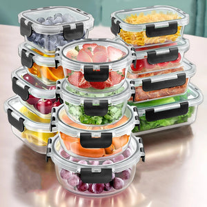 Glass Food Storage Lunch Box Set