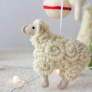 Felt Sheep Christmas Tree Ornament