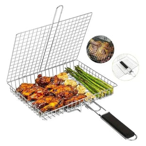 Folding BBQ Grill Basket VelnoraUSA