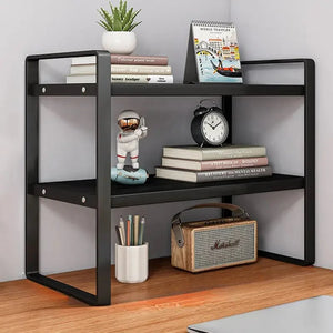 Lusqi 2 Tier Shelf Desktop Storage VelnoraUSA