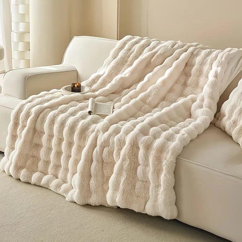 CloudLuxe Faux Fur Throw Blanket
