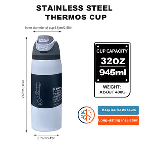 Owalaa White Bottle 32 Oz 945 VelnoraUSA