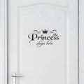 Princess Letter Wall Sticker Removable Self