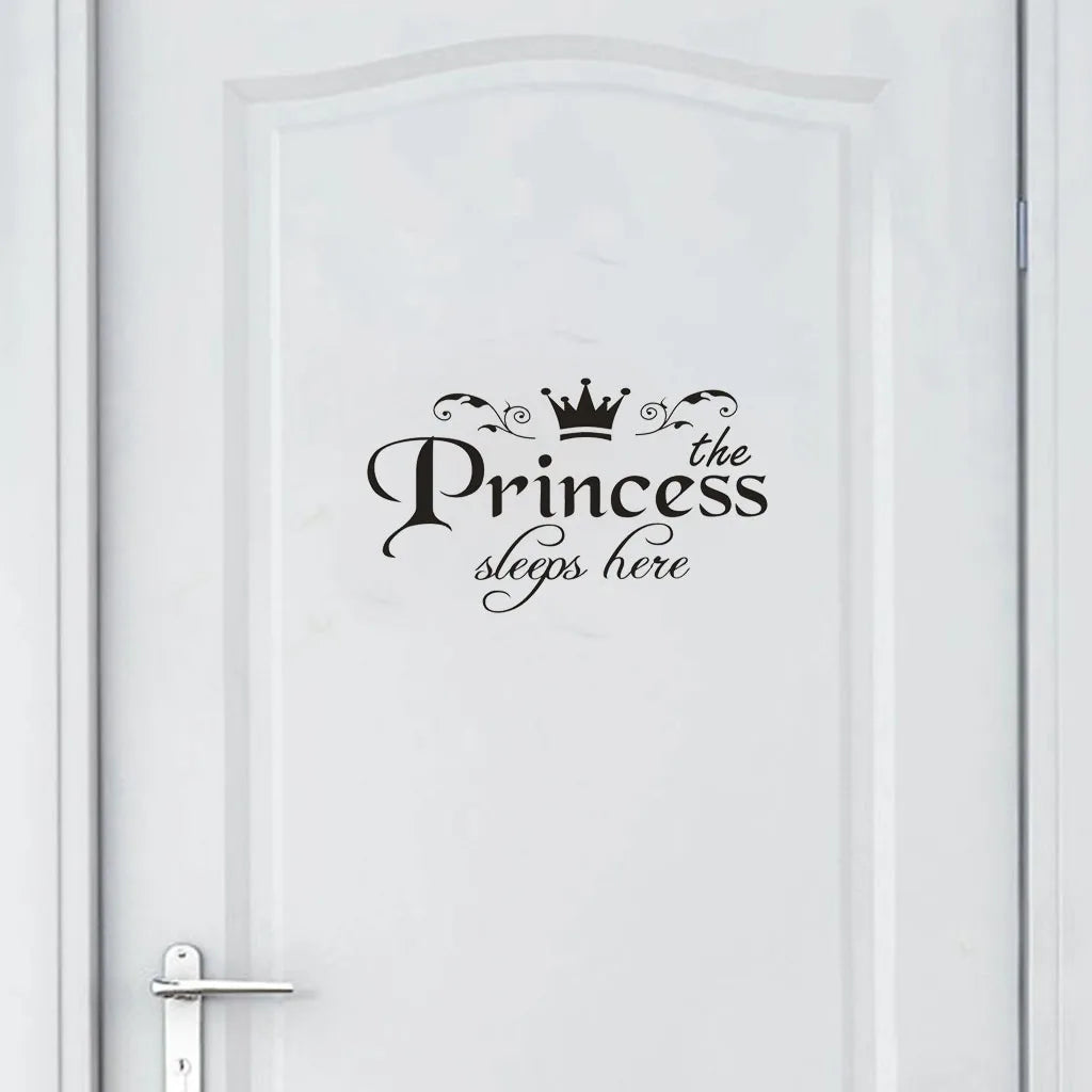Princess Letter Wall Sticker Removable Self
