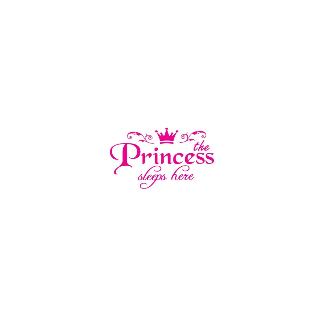 Princess Letter Wall Sticker Removable Self VelnoraUSA
