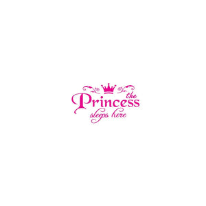 Princess Letter Wall Sticker Removable Self VelnoraUSA