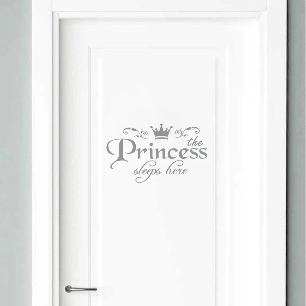 Princess Letter Wall Sticker Removable Self VelnoraUSA