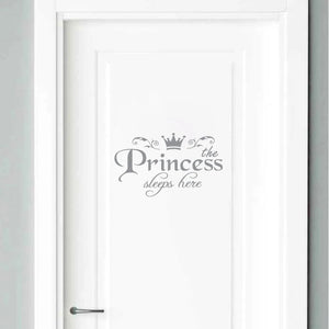 Princess Letter Wall Sticker Removable Self VelnoraUSA