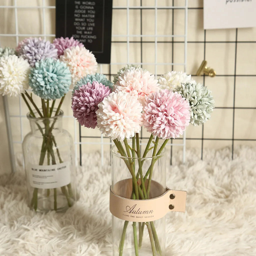 Multicolor Artificial Flowers Fake Plastic