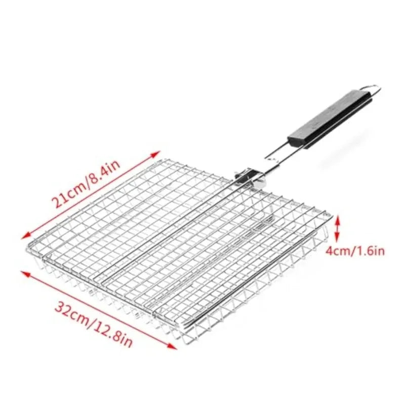 Folding BBQ Grill Basket VelnoraUSA