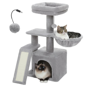 Small Cat Tree Cat Tower Natural VelnoraUSA