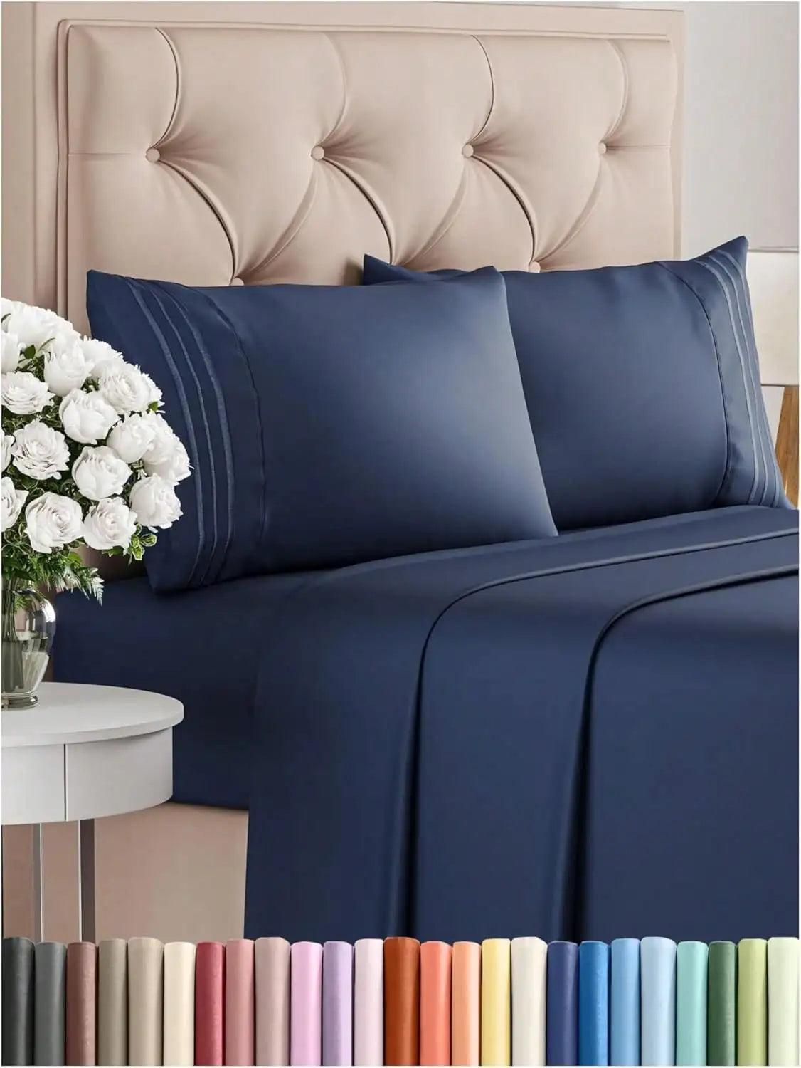 Luxury Embroidered Bedding Set VelnoraUSA