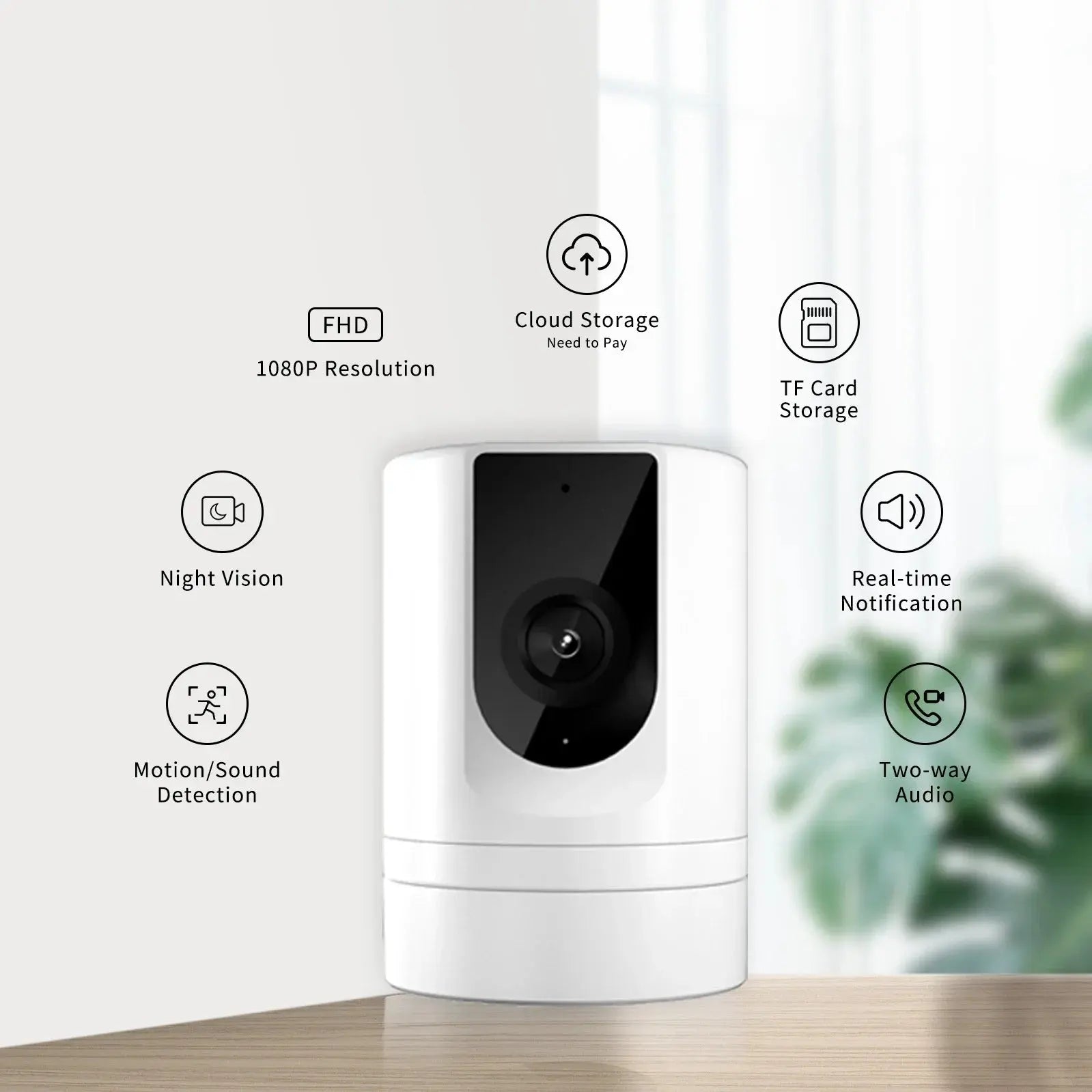 2Pc Ease Life App Security Camera VelnoraUSA
