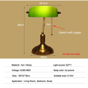 European Bank Table Lamp Retro Creative VelnoraUSA