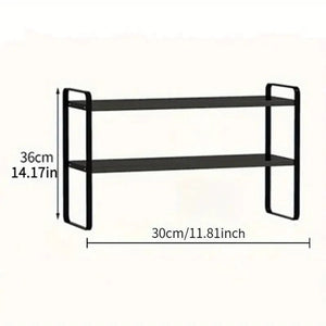 Lusqi 2 Tier Shelf Desktop Storage VelnoraUSA