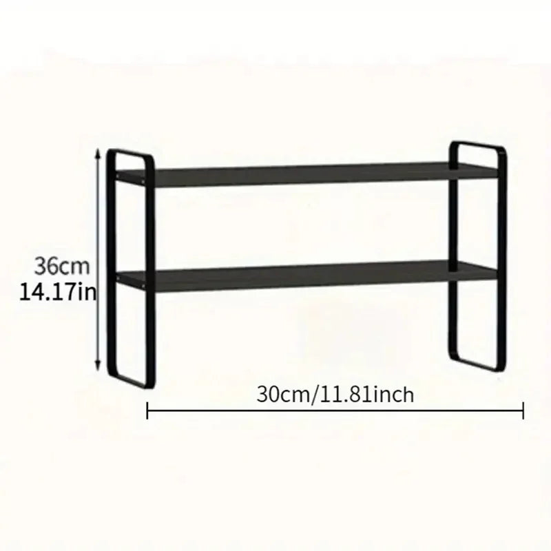 Lusqi 2 Tier Shelf Desktop Storage VelnoraUSA