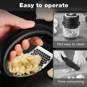 Garlic Press Mincer Heavy Duty Stainless VelnoraUSA