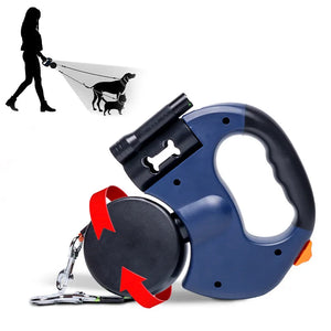 Retractable Double Dog Leash