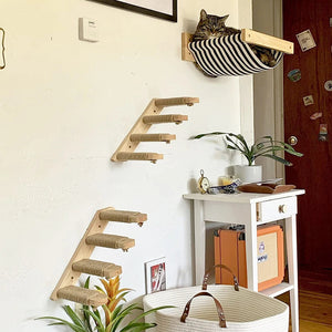 Cat Climbing Shelf Wall Mounted Four VelnoraUSA