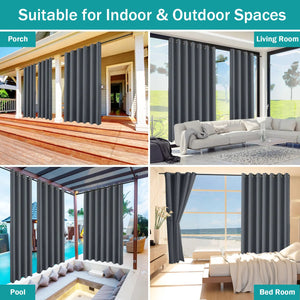 Outdoor Curtains Waterproof Garden Uvexterior Curtain VelnoraUSA
