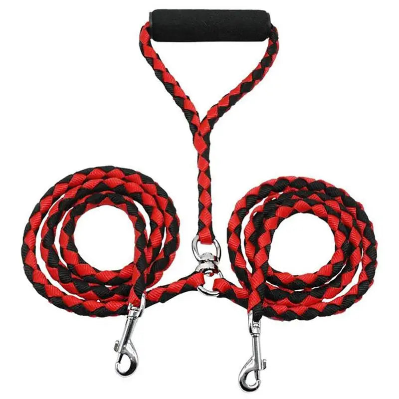 1 4M Pet Double Leash 2 Way VelnoraUSA