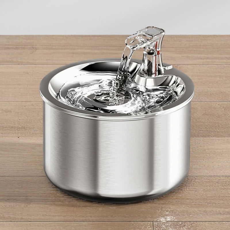 2L Fully Stainless Steel Pet Water VelnoraUSA