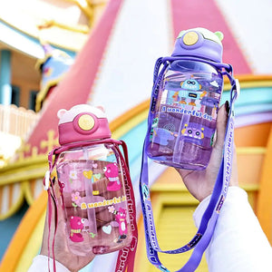 Cute Kids Water Bottle Straw Free VelnoraUSA