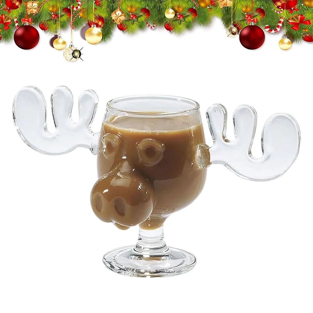 240Ml Glass Moose Mug Christmas Vacation VelnoraUSA