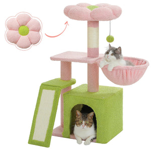 Small Cat Tree Cat Tower Natural VelnoraUSA