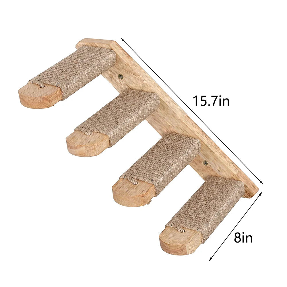 Cat Climbing Shelf Wall Mounted Four VelnoraUSA