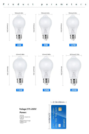 Led Pir Motion Sensor Led Bulb VelnoraUSA